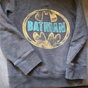 Batman Gray Crewneck Sweater with Yellow Logo